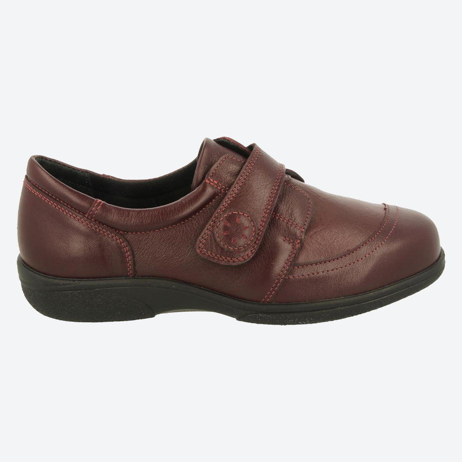 Womens Wide Fit DB Owl Shoes in Black / Stretch - Image 8