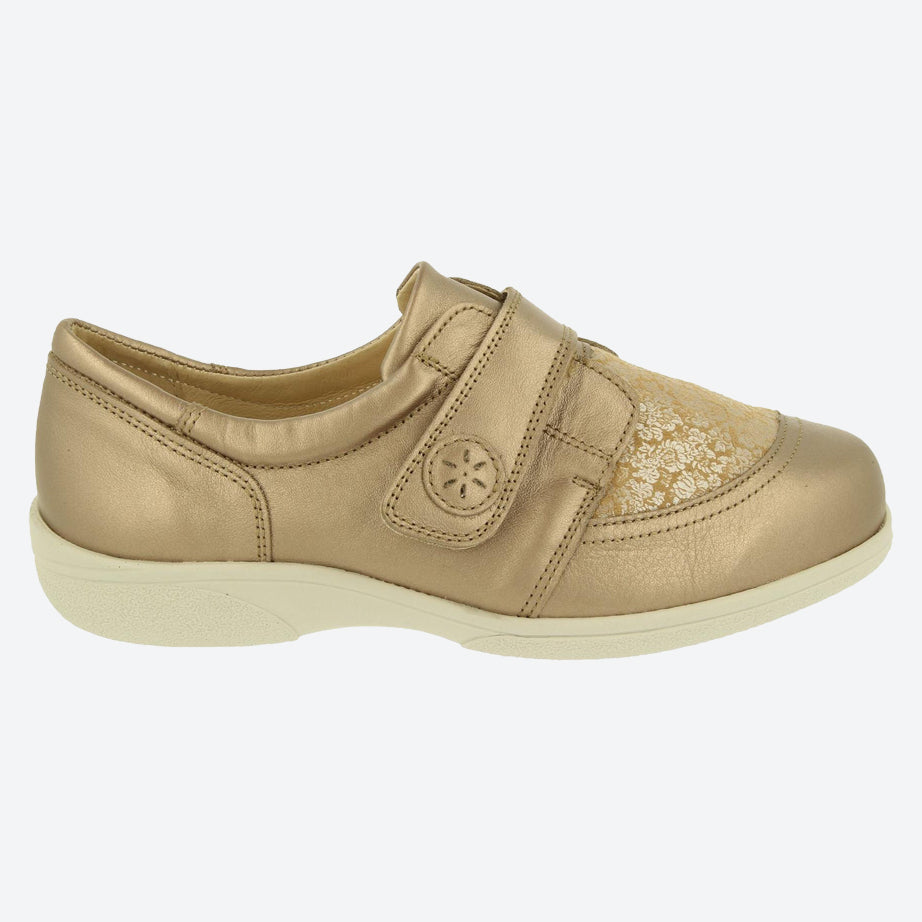 Womens Wide Fit DB Owl Shoes in Black / Stretch - Image 11