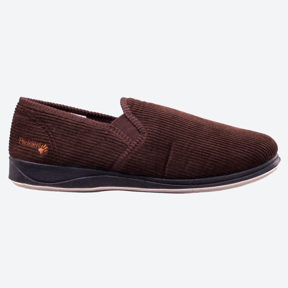 Mens Wide Fit Padders Albert Slip On Slippers in Navy - Image 18
