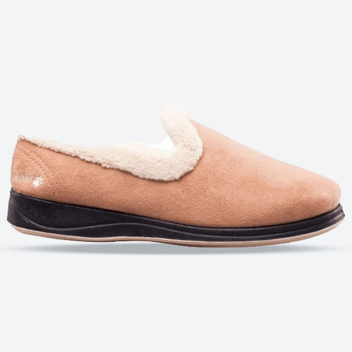 Womens Wide Fit Padders Repose Slippers in Purple - Image 1