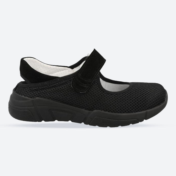 Women's Wide Fit DB Panther Shoes in Black - Image 1