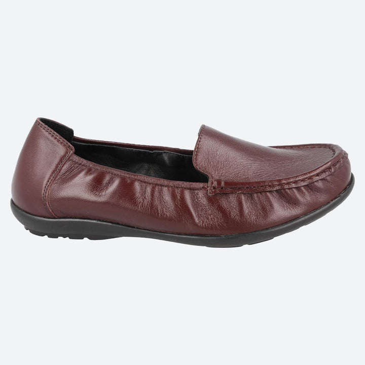 Women's Wide Fit DB Partridge Loafer Shoes in Black Leather - Image 1