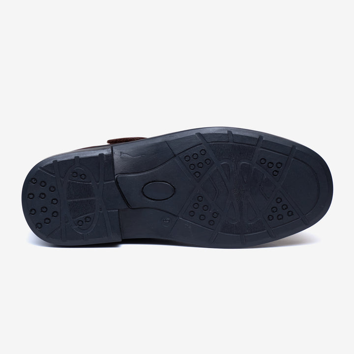 Mens Wide Fit Tredd Well Peter Velcro Shoes in Black - Image 1