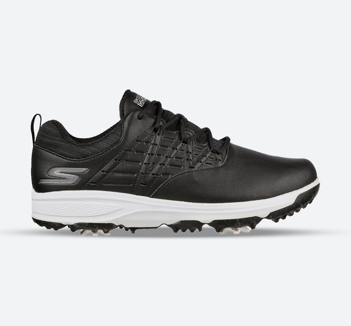 Women's Wide Fit Skechers 17001 Go Golf Pro V.2 Sports Trainers in Charcoal/Pink - Image 1