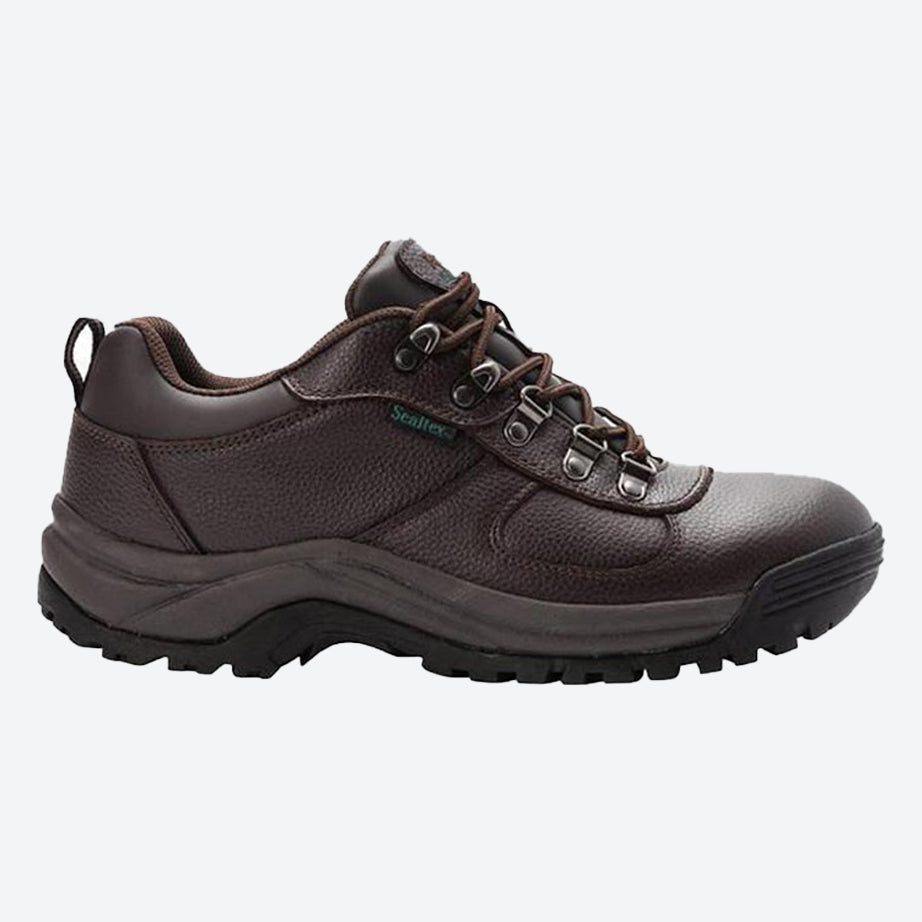 Mens Wide Fit Propet Cliff Walker Shoes in Black - Image 5