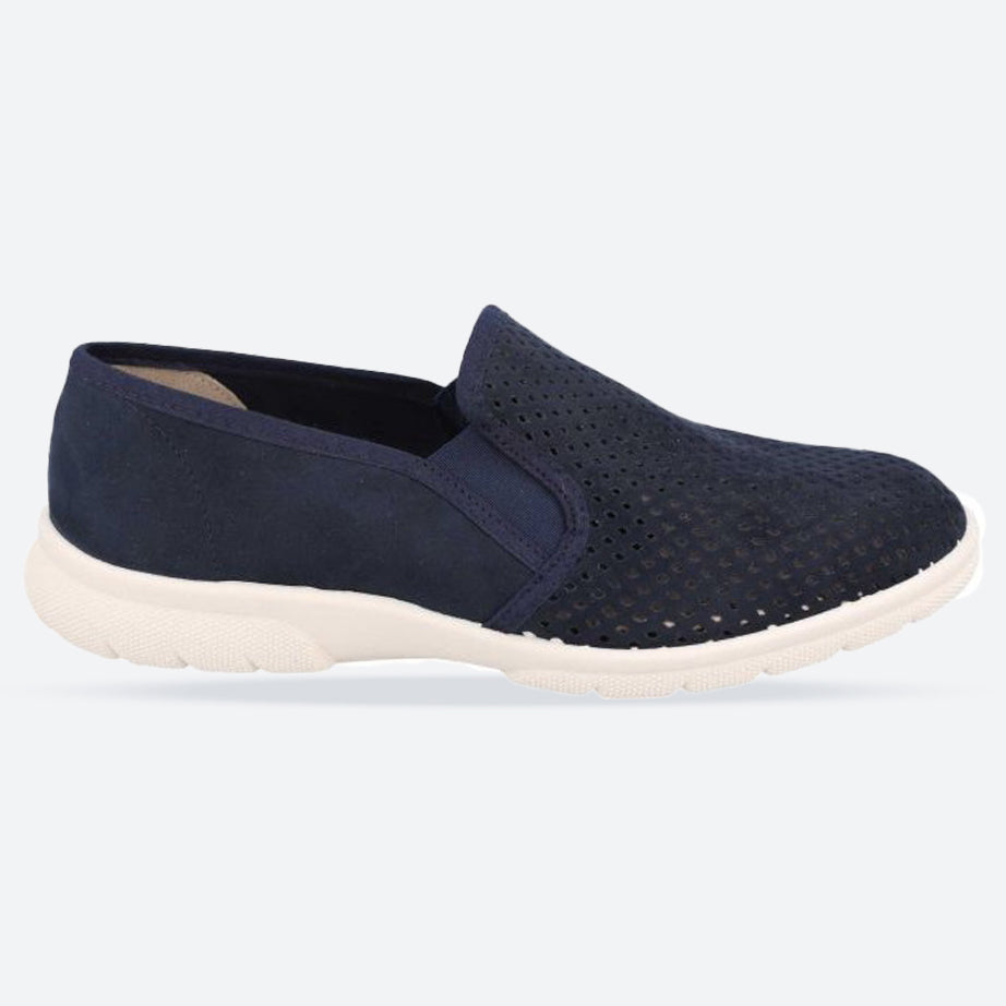Men's Wide Fit DB Randolf Shoes in Navy - Image 1