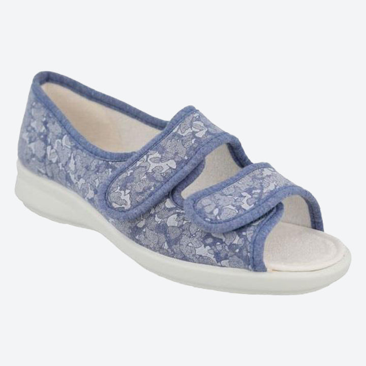 Women's Wide Fit DB Rattle Canvas Shoes in Grey Canvas - Image 1