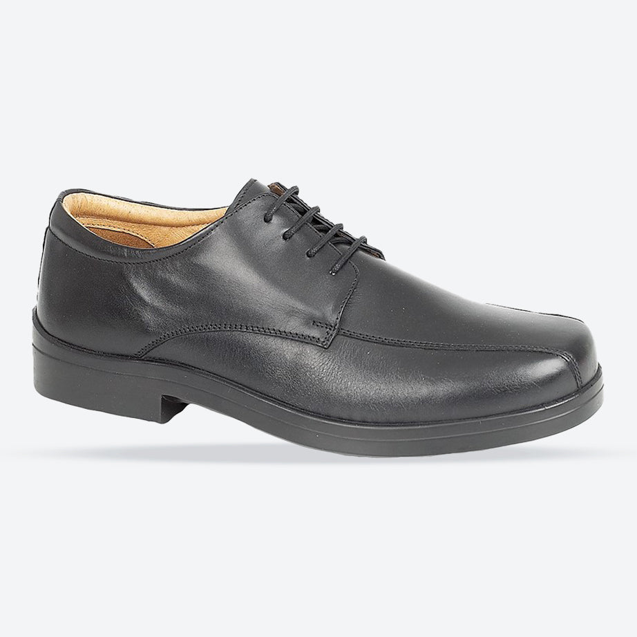Mens Wide Fit Roamers M450A Barrett Shoes in Black - Image 1
