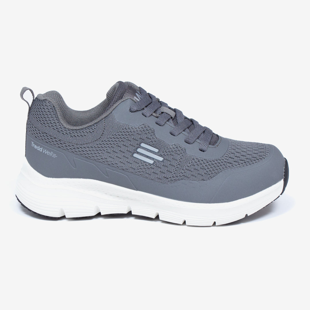Womens Wide Fit Tredd Well Pivot Running 6E Trainers in Grey - Image 2