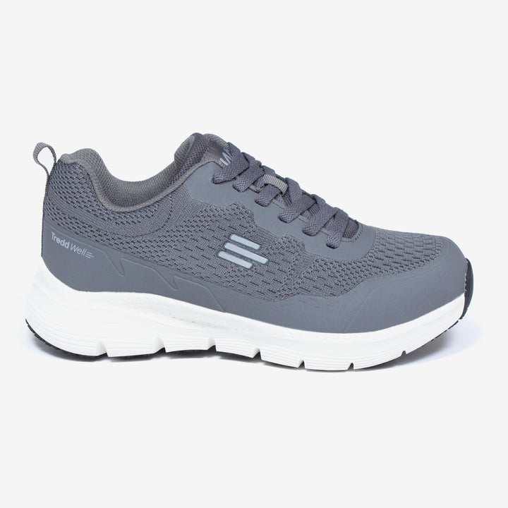 Womens Wide Fit Tredd Well Pivot Running 6E Trainers in Grey - Image 1