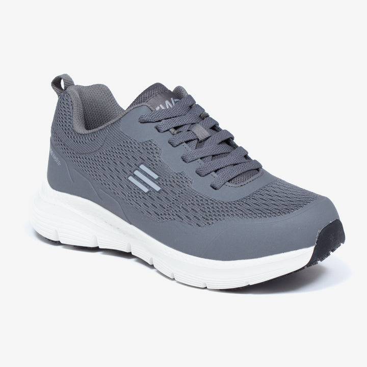 Mens Wide Fit Tredd Well Pivot Running 6E Trainers in Grey - Image 1