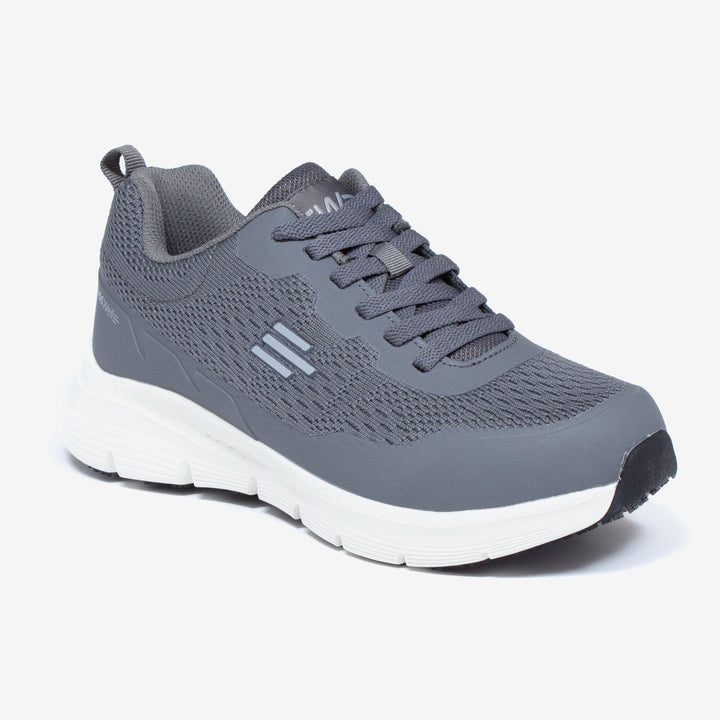 Womens Wide Fit Tredd Well Pivot Running 6E Trainers in Grey - Image 1