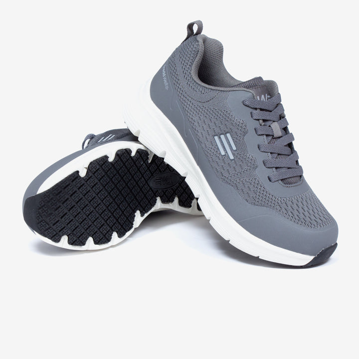 Womens Wide Fit Tredd Well Pivot Running 6E Trainers in Grey - Image 1