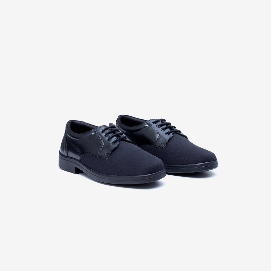 Mens Wide Fit Tredd Well Ryan Lace Up Shoes - Black in Black - Image 8