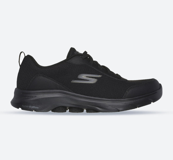 Men's Wide Fit Skechers 216644 Go Walk 7 Trainers in Black - Image 1