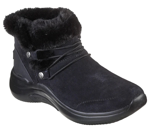 Women's Wide Fit Skechers 144271 On The Go Midtown - Goodnatured Boots in Black - Image 1