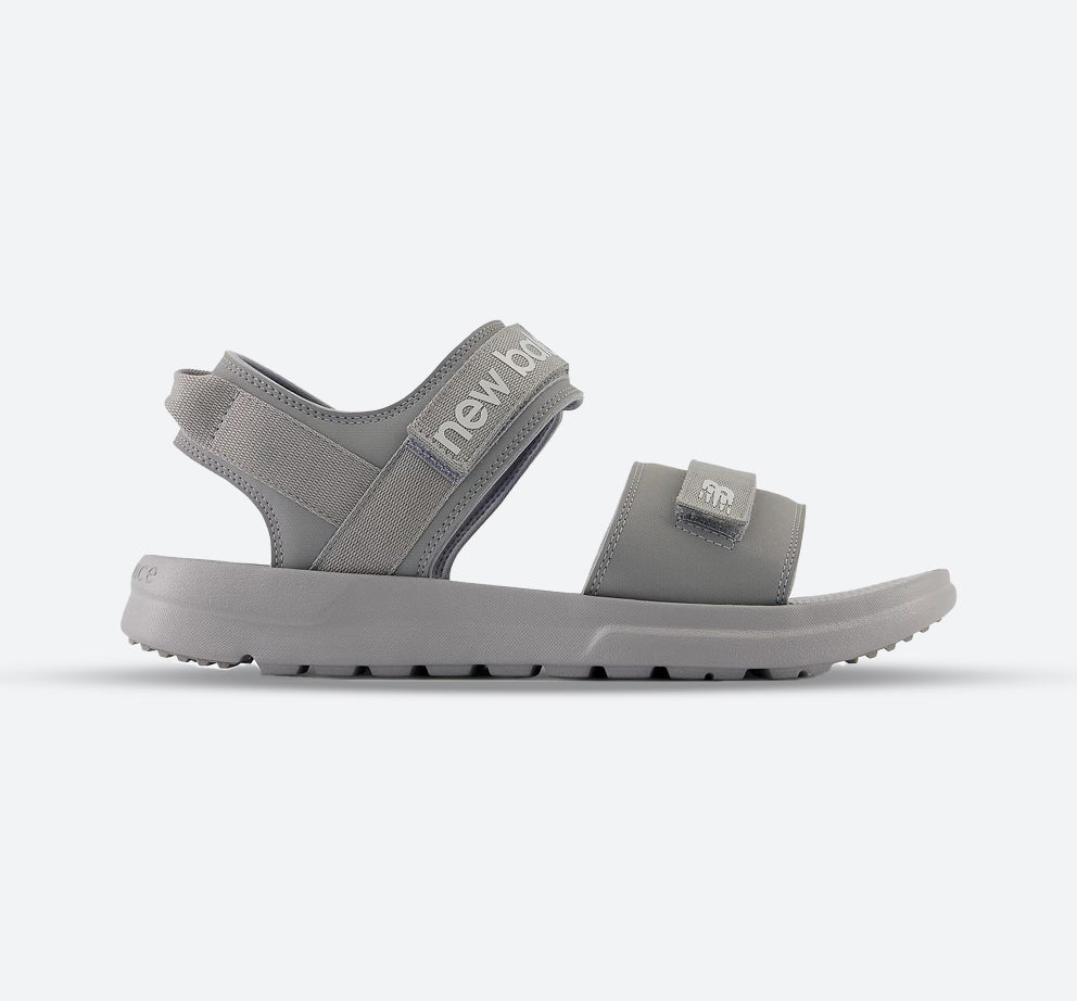 Womens Wide Fit New Balance SUA250A1 Sandals in Grey - Image 1