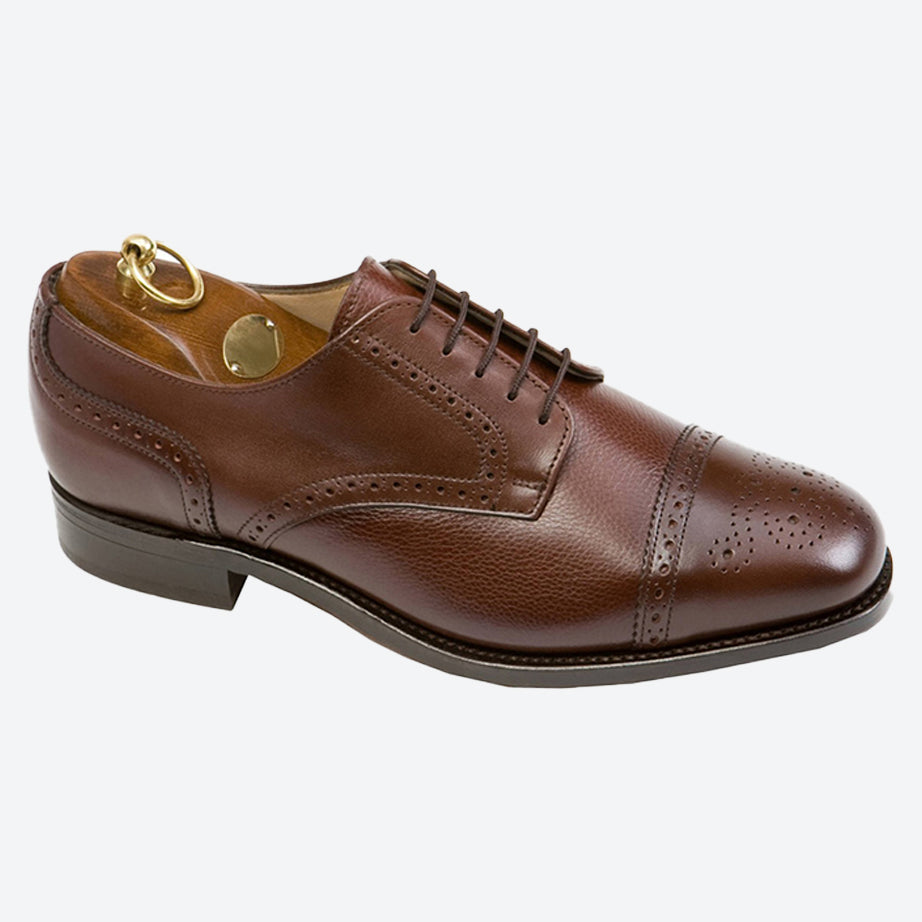 Mens Wide Fit Sanders Guildford Formal Shoes in Black - Image 7