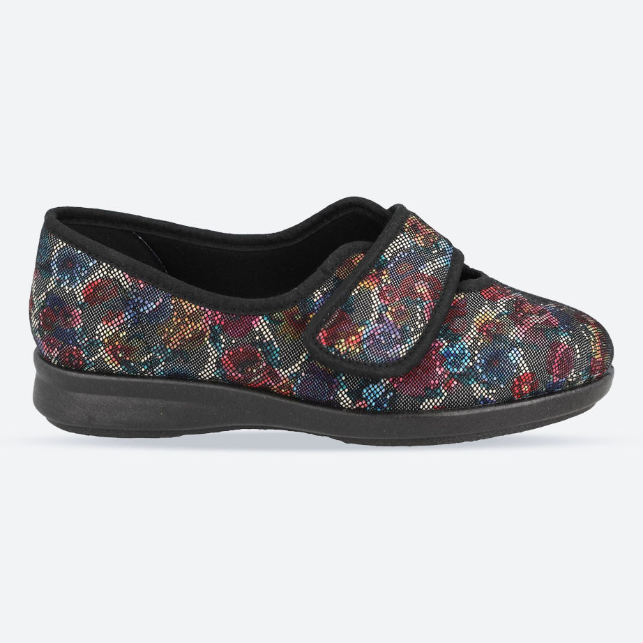 Women's Wide Fit DB Shrew Shoes in Black Multi - Image 1