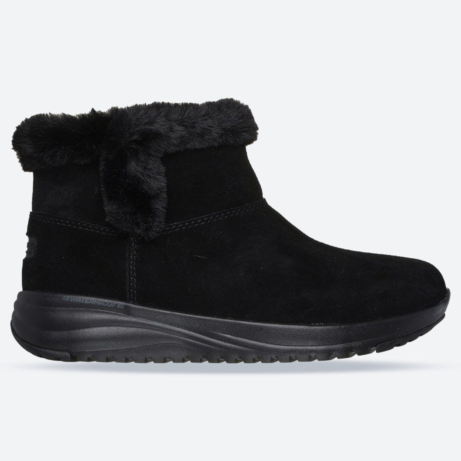 Women's Wide Fit Skechers 144775 Waterproof On The Go Stellar Boots in Black - Image 1