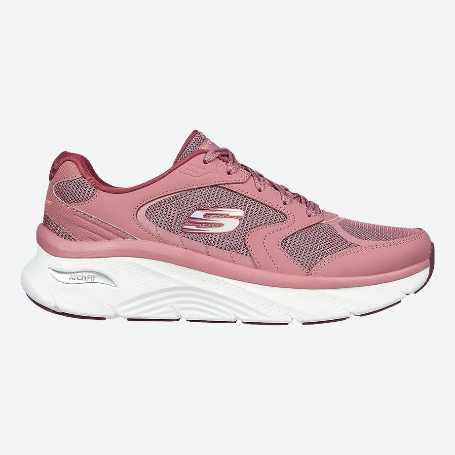 Women's Wide Fit Skechers 149686 Relaxed Fit Arch Fit D'lux Trainers in Navy/Blue - Image 10