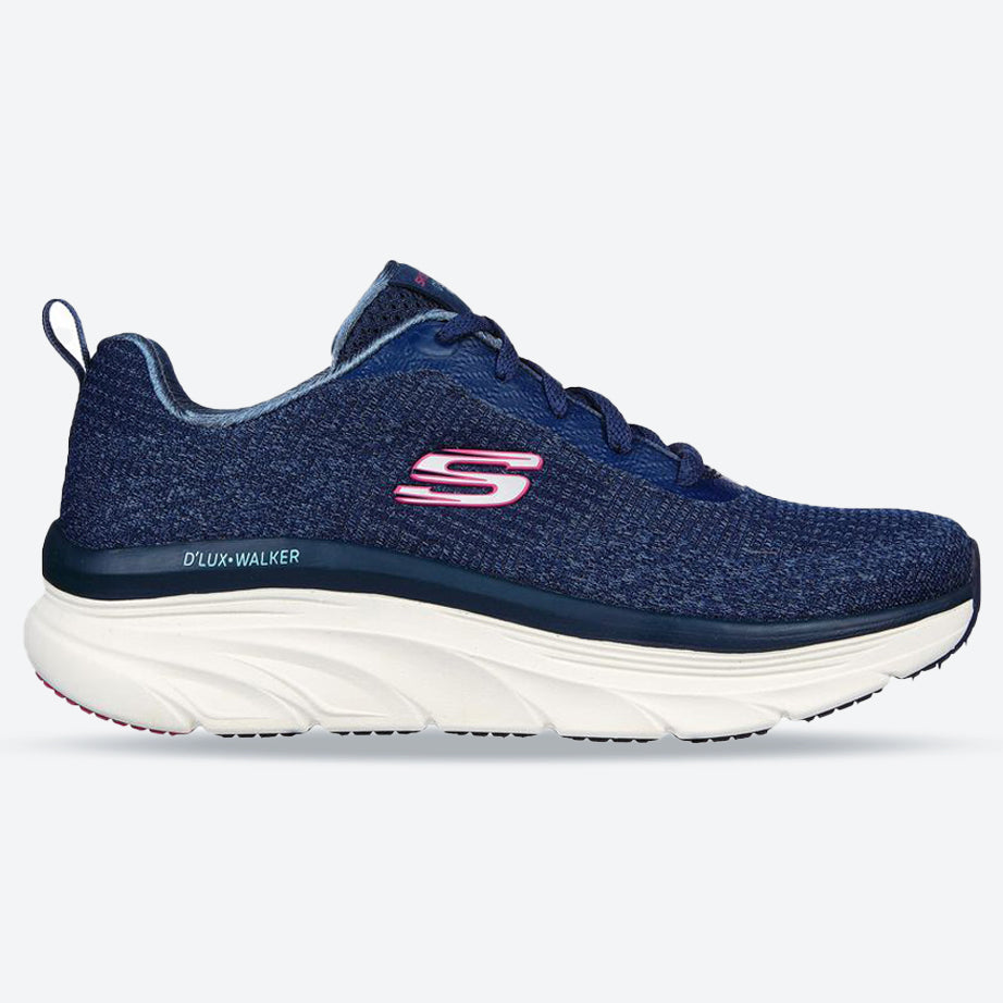 Women's Wide Fit Skechers 149815 Daily Beauty D'lux Vegan Walker Trainers in Black - Image 7
