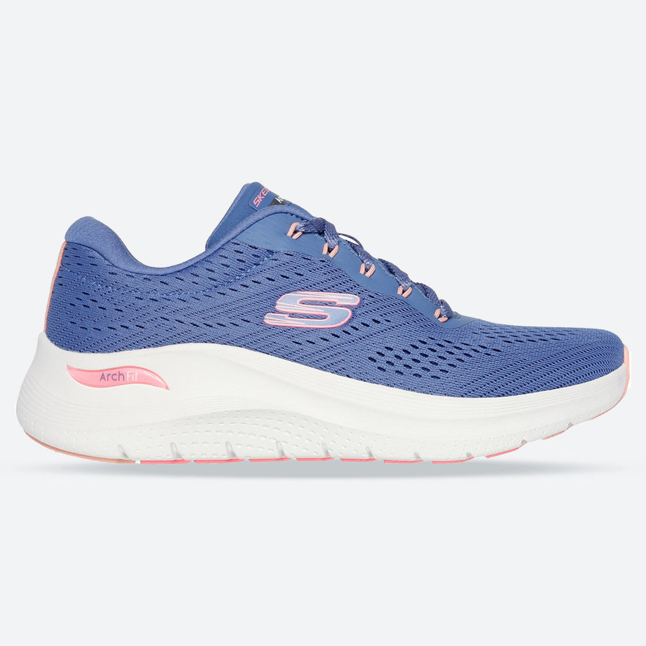 Womens Wide Fit Skechers 150051 2.0 Arch Fit Big League Trainers in Black/Black - Image 37