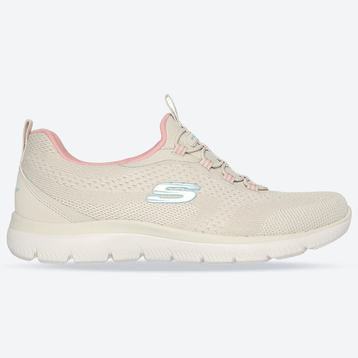 Women's Wide Fit Skechers 150120 Summits New Nature Trainers in Black/Multi - Image 1