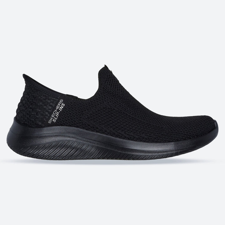 Women's Wide Fit Skechers 150450 Slip-ins Ultra Flex 3.0 Easy Win Trainers in Black/White - Image 1