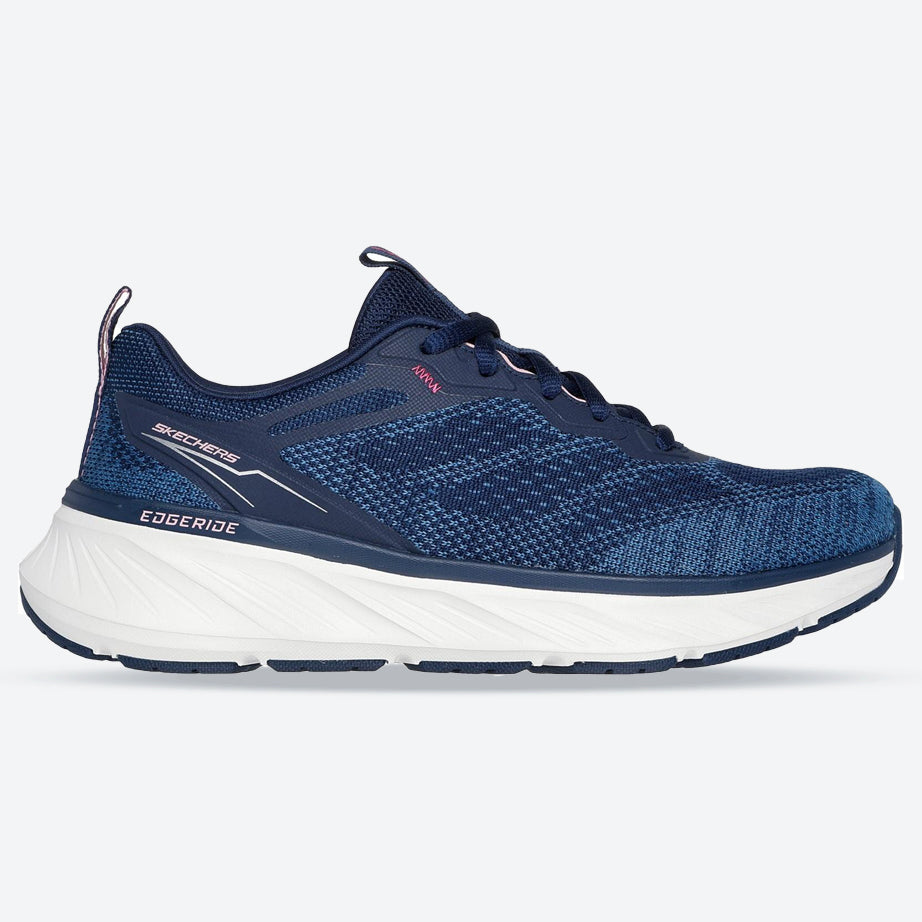 Women's Relaxed Fit Skechers 150471 Edgeride Power Flow Trainers in Black/Lavender - Image 6