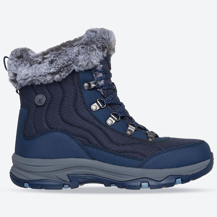 Women's Relaxed Fit Skechers 167893 Trego Stormie Waterproof Boots in Navy - Image 1