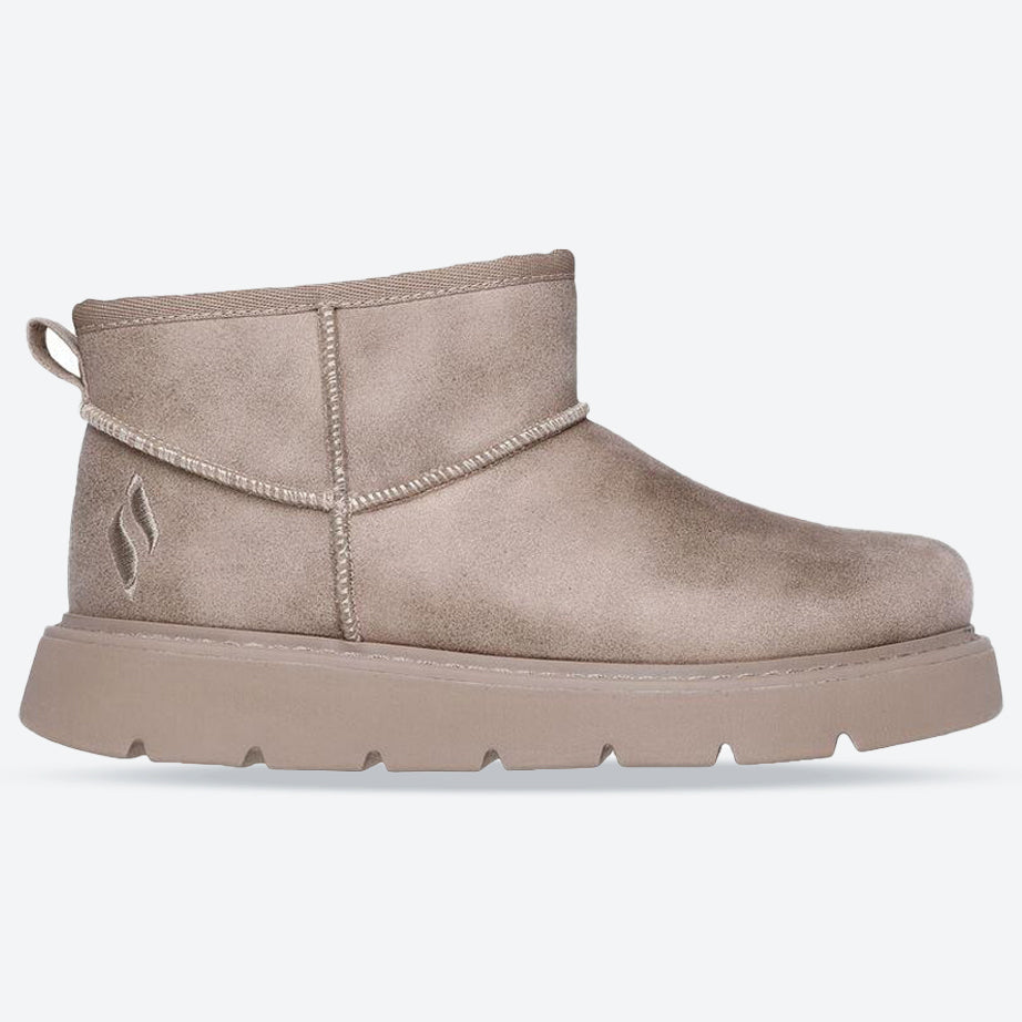 Women's Wide Fit Skechers 169018 Keepsakes Boots in Taupe - Image 7
