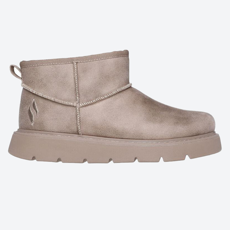 Women's Wide Fit Skechers 169018 Keepsakes Boots in Taupe - Image 8