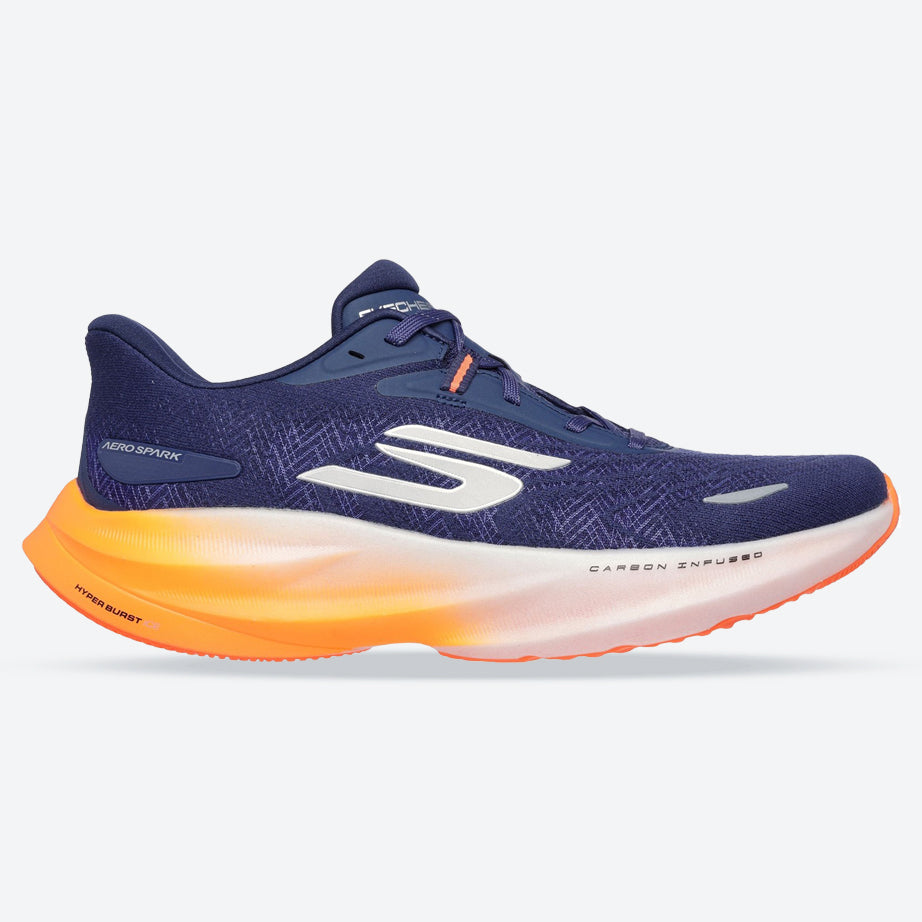 Women's Wide Fit Skechers 172200 Aero Spark Trainers in Coral - Image 7