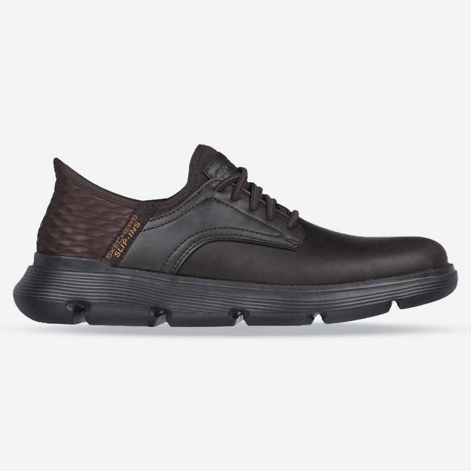Men's Wide Fit Skechers 205046 Slip-ins Garza Gervin Trainers in Black - Image 16