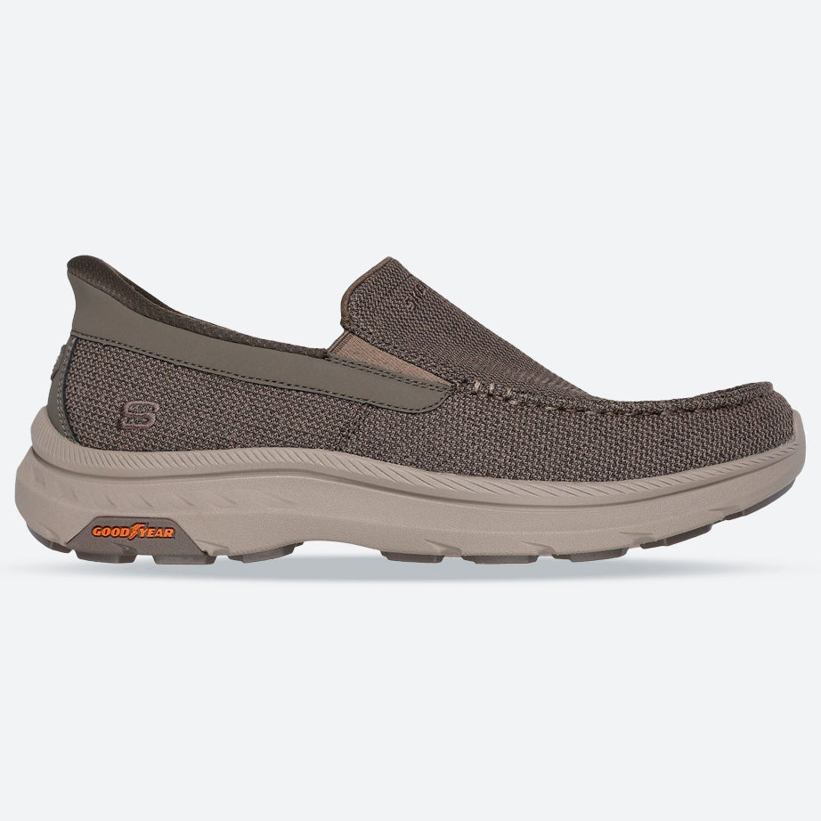 Men's Wide Fit Skechers 205451 Slip-ins Pollard Wilfred Shoes in Navy - Image 12