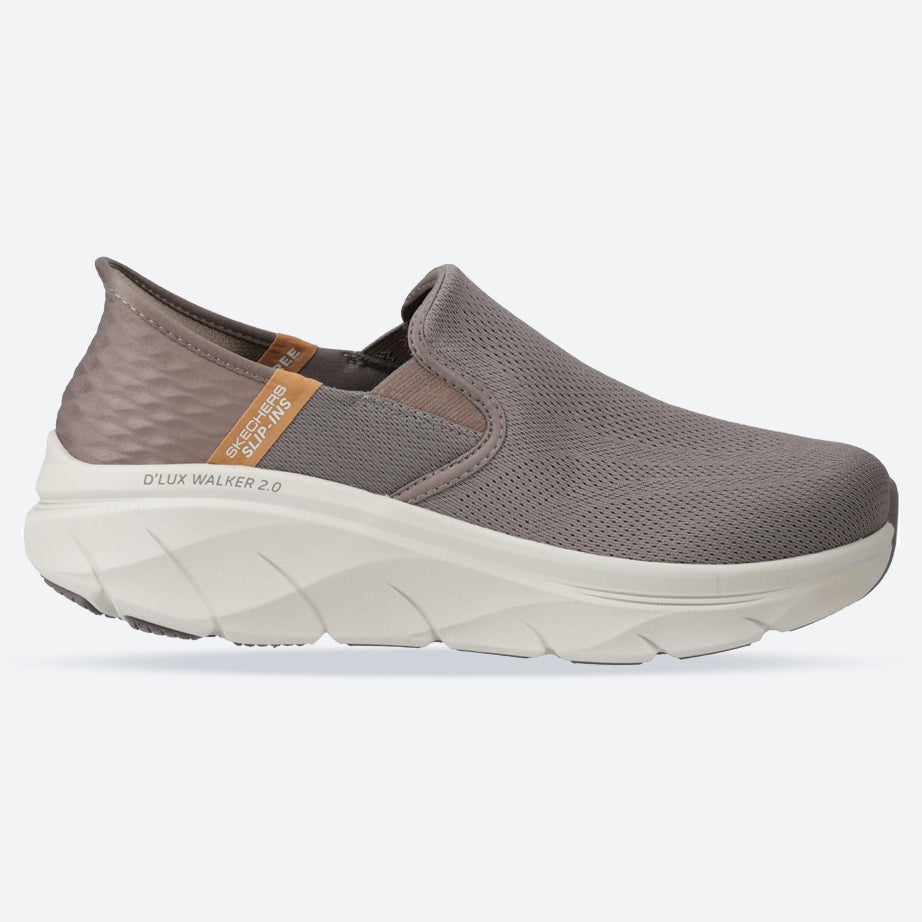 Men's Relaxed Fit Slip-ins Skechers 232463 D'lux Walker Trainers in Brown - Image 1