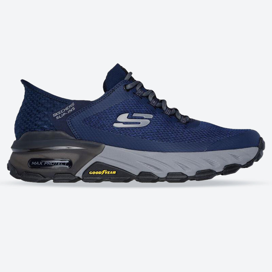 Men's Wide Fit Skechers 237309 Slip-ins Max Protect Assembly Trainers - Navy in Navy - Image 1