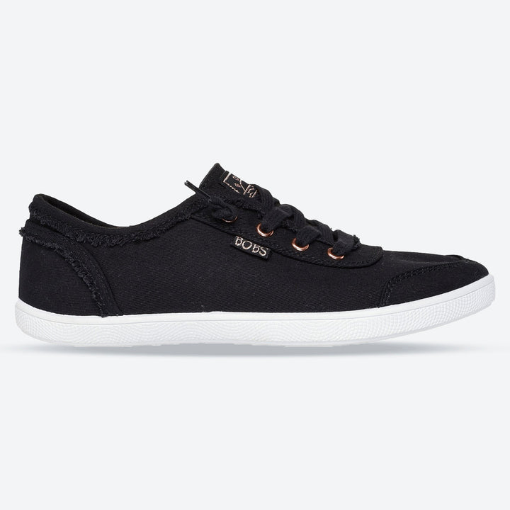 Women's Wide Fit Skechers 33492 Bobs B Cute Shoes in Black - Image 1