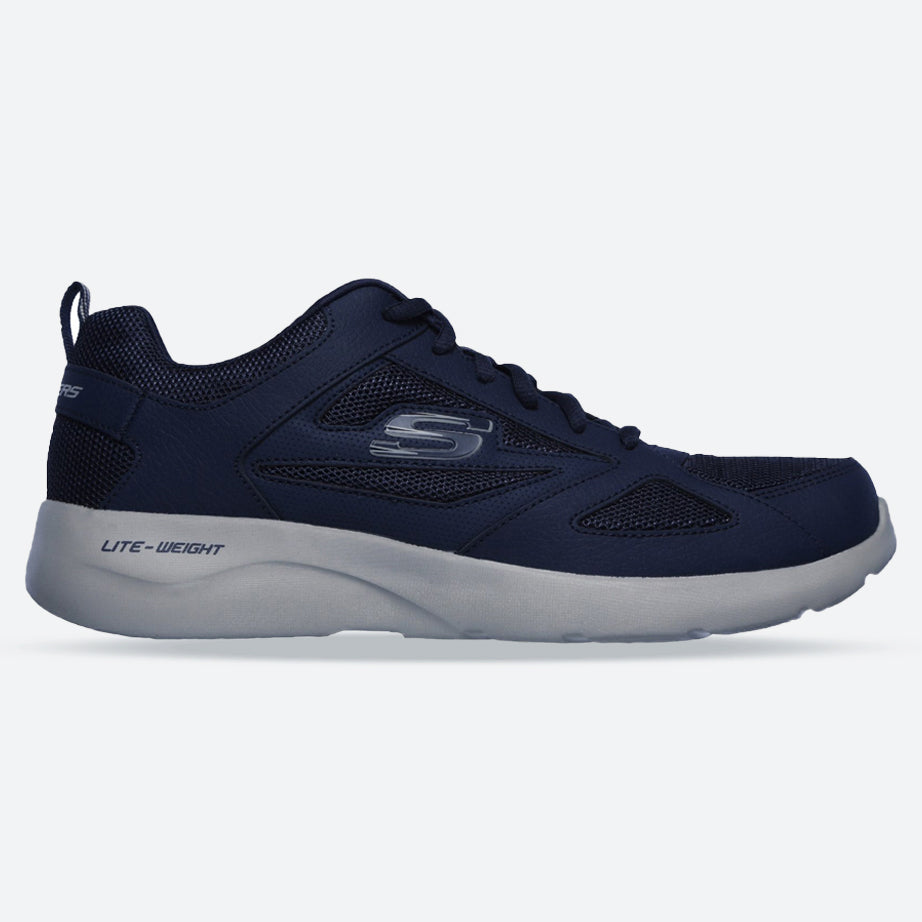 Men's Wide Fit Skechers 58363 Dynamight 2.0 Fallford Trainers in Black - Image 20