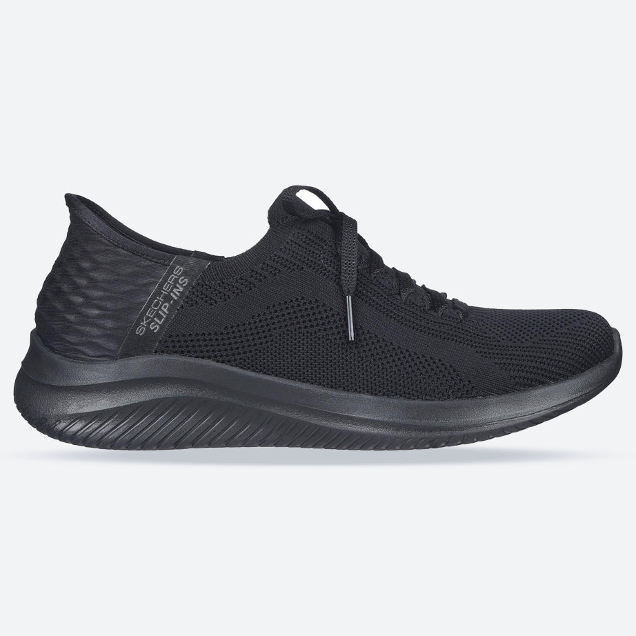 Women's Wide Fit Skechers Slip-ins 149710 Ultra Flex 3.0 Brilliant Trainer in Black - Image 1