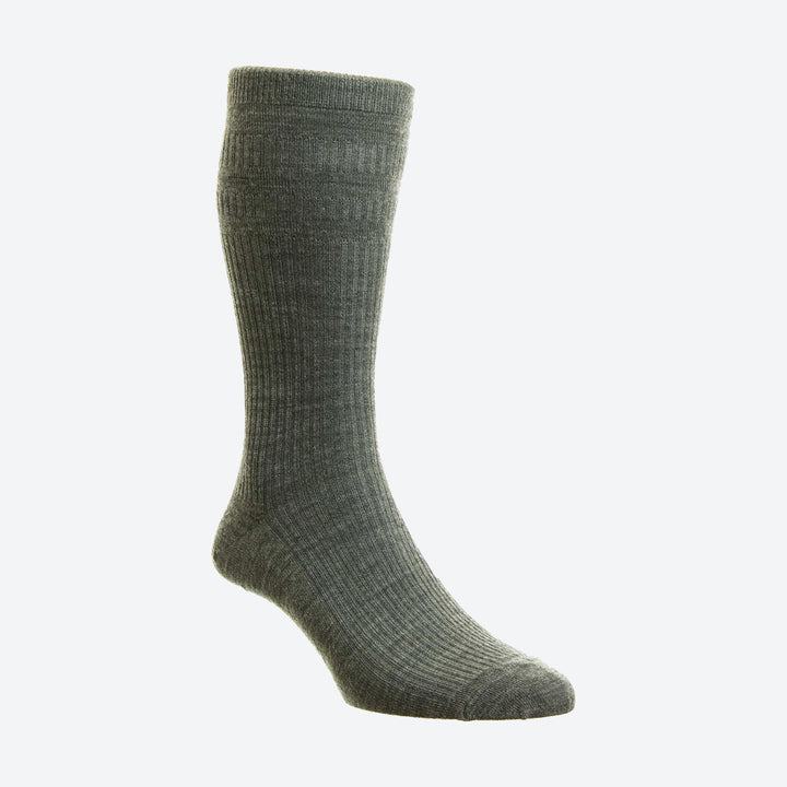 Mens HJ HALL Softop HJ190 Wool Socks in Black - Image 1