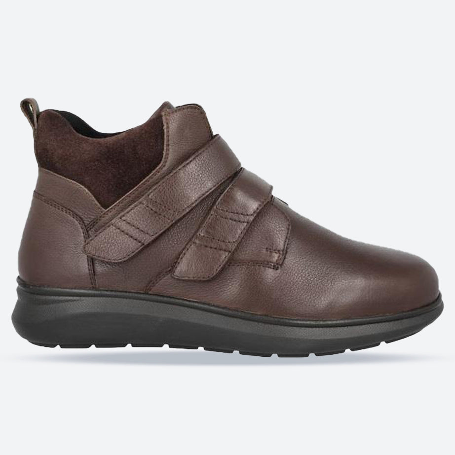 Men's Wide Fit DB Solomon Boots - Brown Lea / Suede in Brown Lea / Suede - Image 1