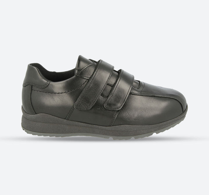 Mens Wide Fit DB Stephen Shoes in Black - Image 1