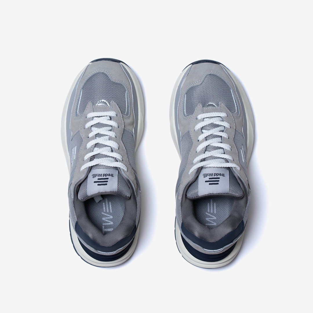 Men's Wide Fit Tredd Well Stoner Trainers in Grey - Image 5