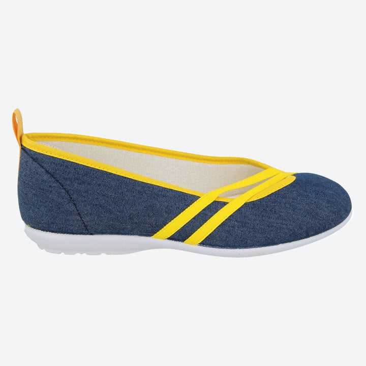 Womens Wide Fit DB Sunflower Canvas in Black/Purple - Image 1