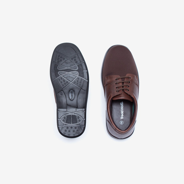 Mens Wide Fit Tredd Well Ryan Lace Up Shoes - Brown in Brown - Image 1