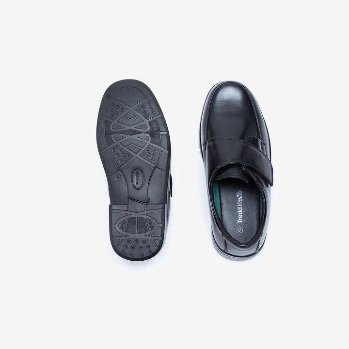 Mens Wide Fit Tredd Well York Shoes - Black in Black - Image 1