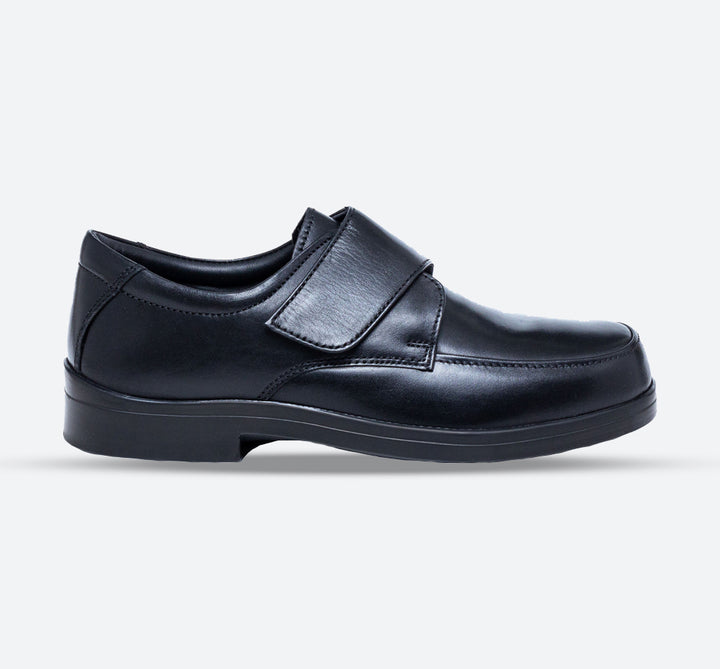 Mens Wide Fit Tredd Well David Velcro Shoes in Black - Image 1
