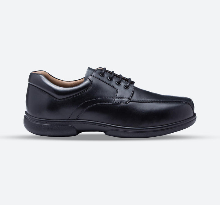 Mens Wide Fit Tredd Well Ross Shoes in Black - Image 1